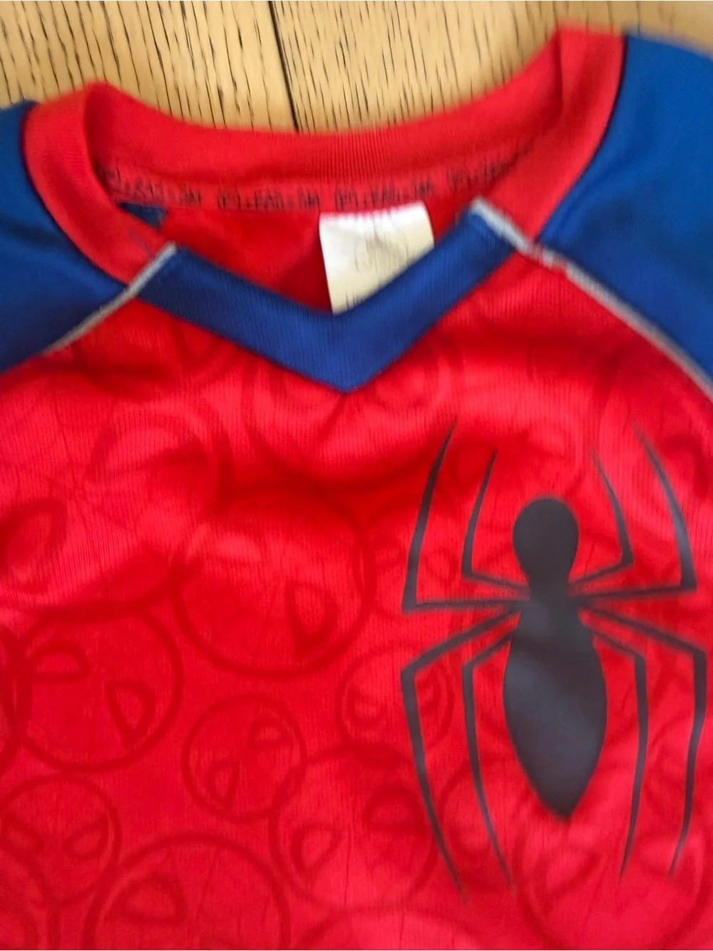 Disney Spiderman Shirt with Black Adidas classic striped Shorts